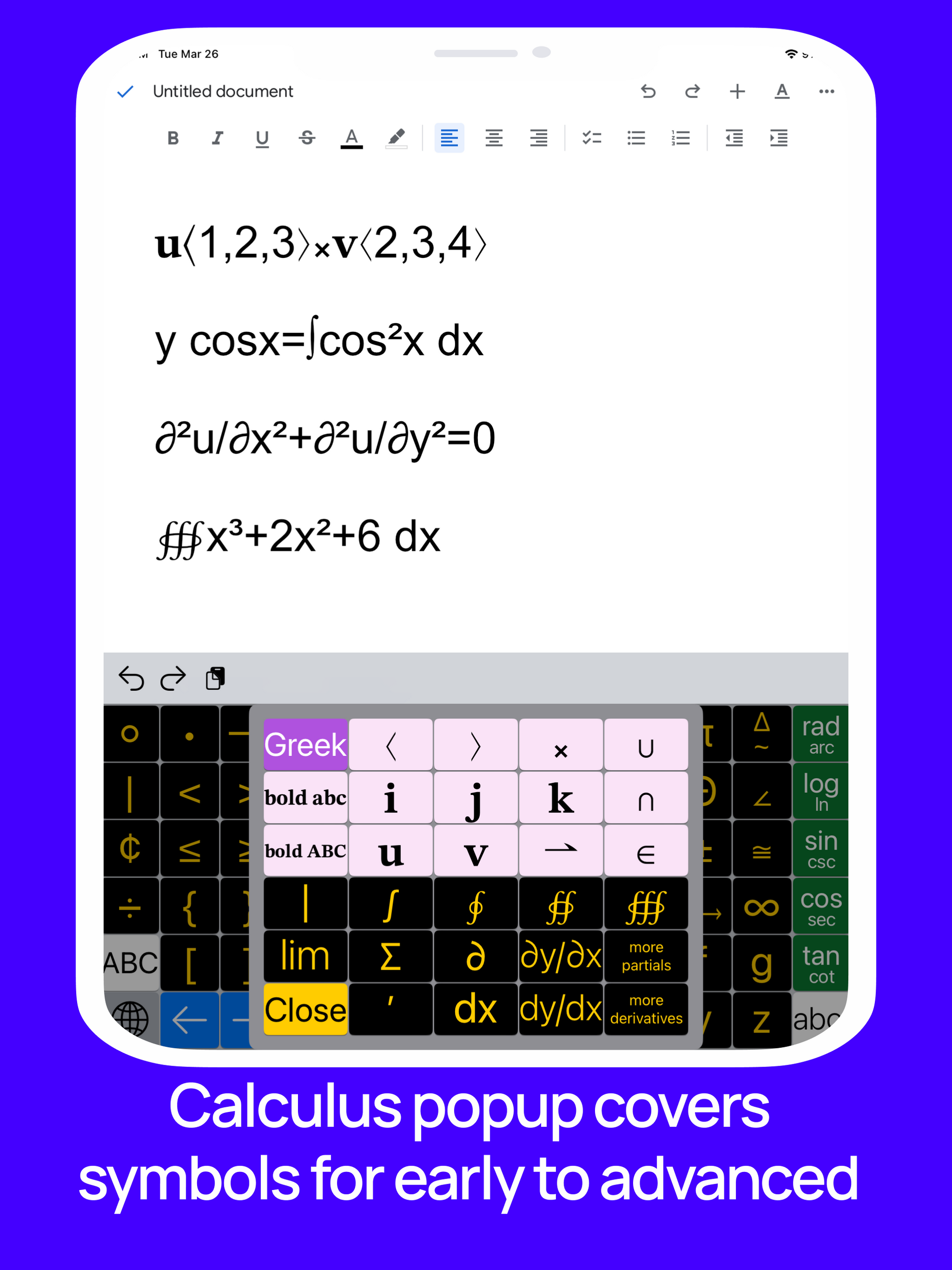 ArithmeType Math Keyboard App for iOS
