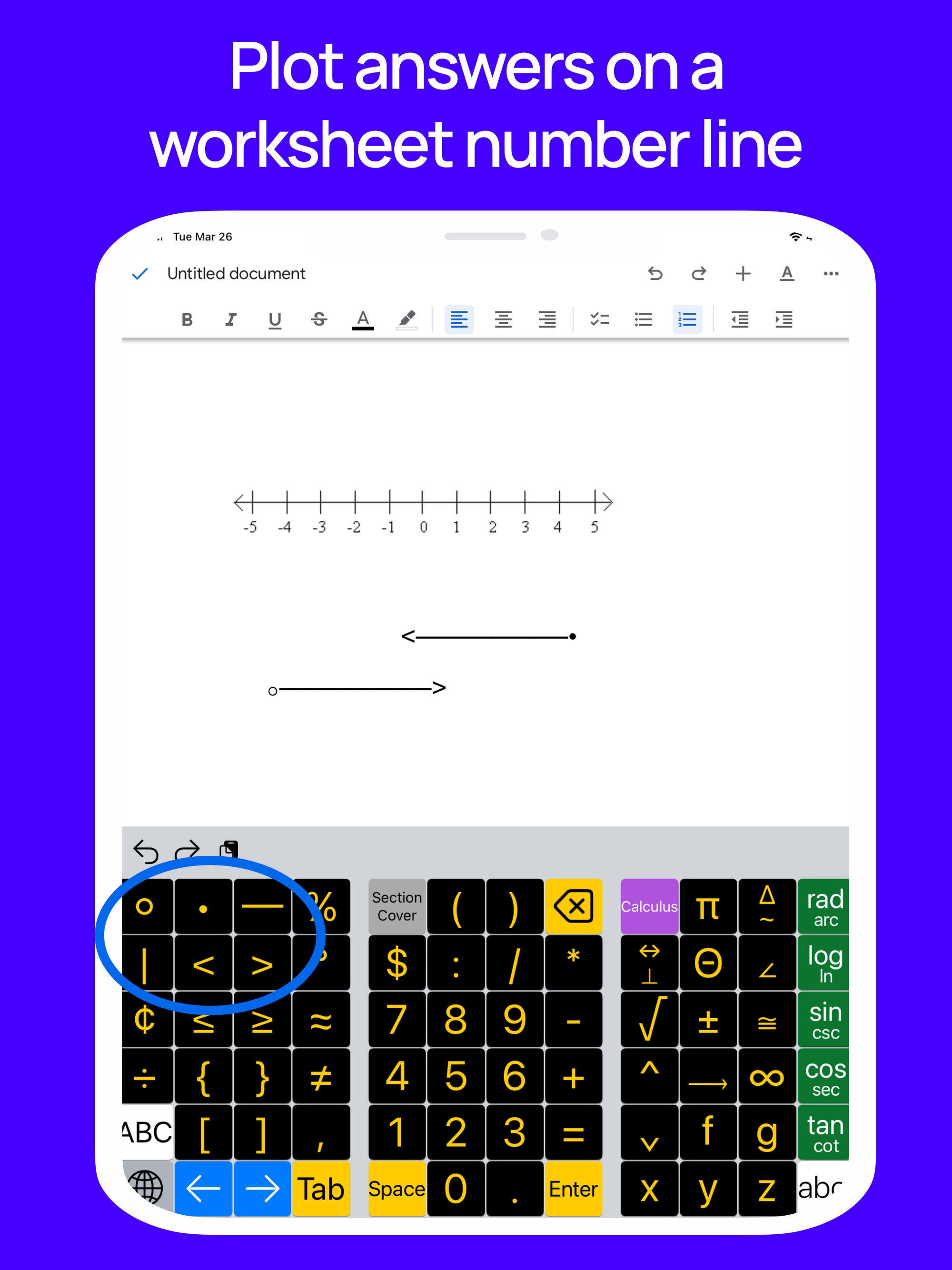 ArithmeType Math Keyboard App for iOS